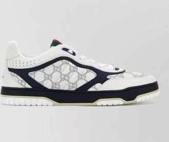 Gucci leather re web sneakers round toe sole