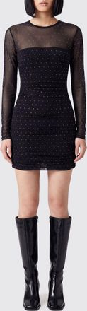 Liu Jo Long-Sleeved Slim Fit Rhinestone Sheath Mini Dress
