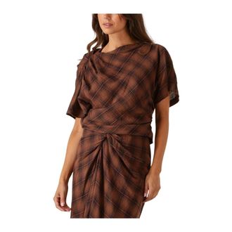 Isabel Marant Dames, Blouses & Shirts, Bruin, Maat: L Katoen