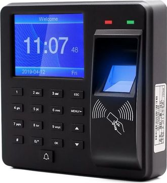 OEM Terminal De Control De Presencia Con Verificaci&oacute;n Por Huella, Contrase&ntilde;a, Tarjeta Y Rfid 125 Khz, Pantalla 2,4, Capacidad Para 1000 Usuarios, Usb, Lec