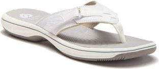 Clarks Breeze Sea Sandal in White Synt at Nordstrom Rack, Size 10