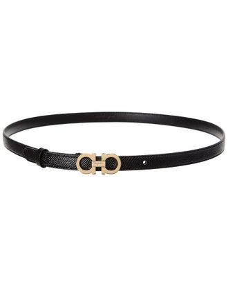 Ferragamo Ferragamo Gancini Leather Belt