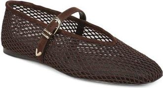 Favorite Daughter Margot Mesh Mary Jane Flat in Coffee Mesh at Nordstrom, Size 11