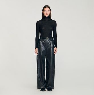 Sandro Jersey de cuello alto 2 en 1