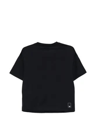 Emporio Armani Logo Cotton T-shirt - Black