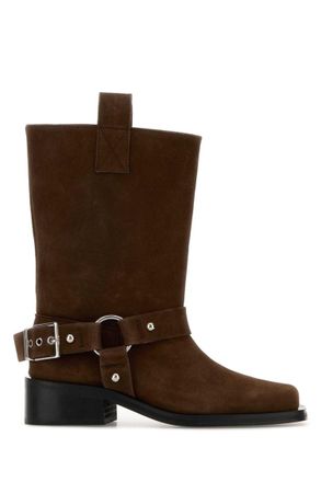 Ganni Brown Suede Boots