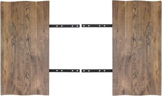 Moloo Extensiones (2 x 50 cm) en roble ahumado para mesa de 300 cm
