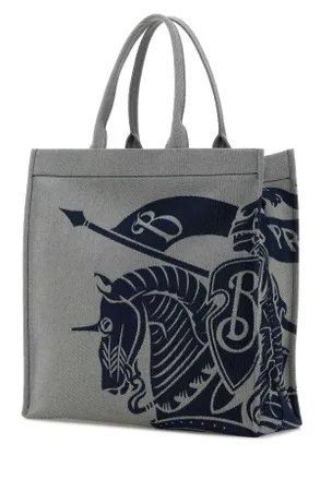 Burberry Mens Embroidered Canvas Shopping Bag Knight Exterior: Cotton Polyester Borse A Mano