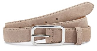 Lascana H&uuml;ftg&uuml;rtel LASCANA Lederg&uuml;rtel, Anzugg&uuml;rtel, Hoseng&uuml;rtel, Jeansg&uuml;rtel, G&uuml;rtel, Damen, Gr. 100, blau (taupe), Rindsleder, unifarben, Basic, G&uuml;rtel H&uuml;ft