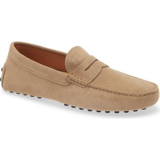Tod's Penny Loafer Driving Shoe in Biscotto at Nordstrom, Size 10.5Us