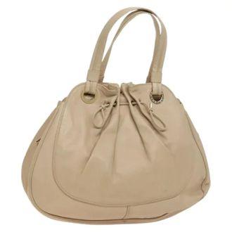 Bulgari Pre-owned Bucket Bags, female, Beige, Size: ONE SIZE Pre-owned Vintage Tote Bag
