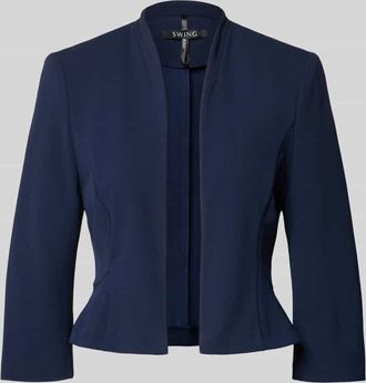 Swing Bolero mit 3/4-&Auml;rmel in Marine, Gr&ouml;&szlig;e 36