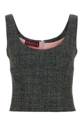 Gucci Two Tone Wool Tank Top