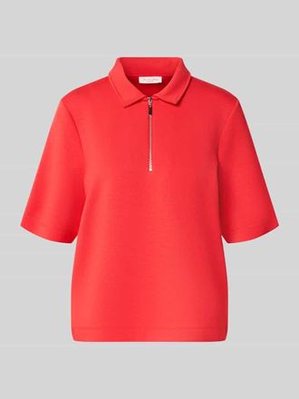 Christian Berg Regular Fit Poloshirt mit Rei&szlig;verschluss in Rot, Gr&ouml;&szlig;e XXL