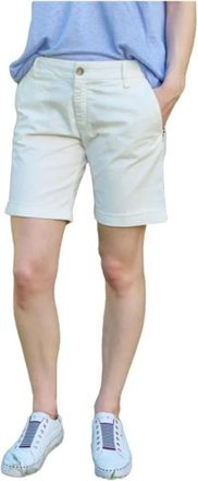 Mason's Studded Bermuda Shorts - Dames - Korte Broeken - Wit - S - Katoen - Korte Broeken