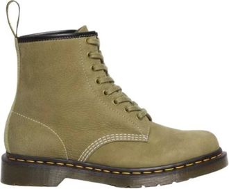 Dr. Martens Tumbled Nubuck Su&egrave;de Laarzen - Heren - Veterlaarzen - Groen - 44 EU - Su&egrave;de - Schoenen