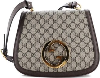 Gucci Blondie NM Top Handle Bag GG Coated Canvas Medium satchel - Bruin