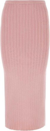 Alessandra Rich Pink stretch cotton blend skirt