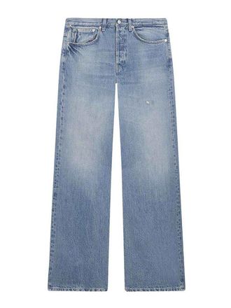 Dondup Jacklyn Wide-Leg Jeans In Light Blue Denim