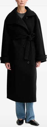 Marc O'Polo Jas met gestrikte taille - Zwart