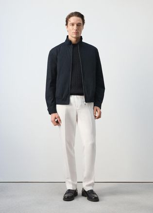 Mango Giubbotto 100% cotone water repellent navy - Uomo - XXL - MANGO MAN