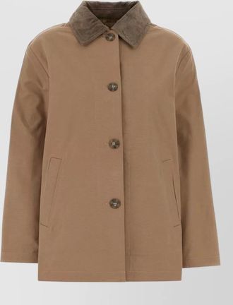 Calvin Klein cotton single-breasted coat