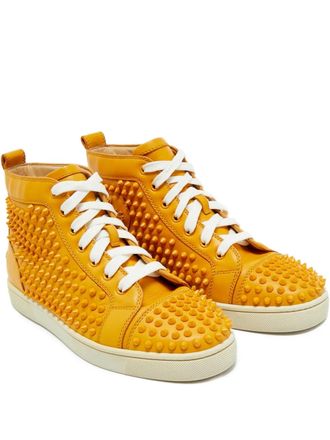 Christian Louboutin Louis Spikes sneakers - Yellow