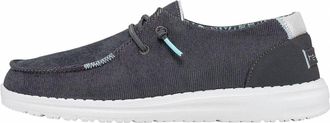 Hey Dude Womens Wendy Corduroy Slip-On Casual Shoe In Black