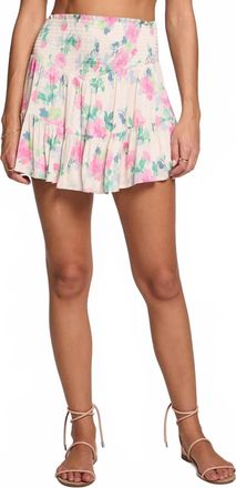 Saltwater Luxe Rayne Mini Skirt In Vanilla
