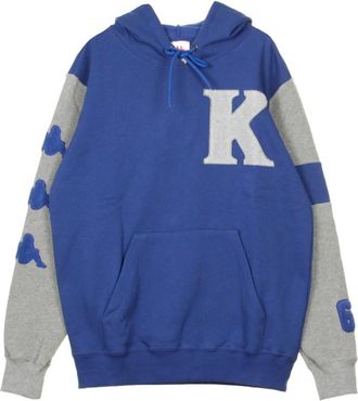 Kappa Hoodie Authentic Style - Heren - Hoodies - Blauw - L - Katoen - Hoodies & sweatvesten