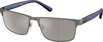 Polo Ralph Lauren PH3155 92666G Mens Sunglasses Gunmetal Size 57