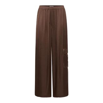 Ichi Ichi - Broek - Dames - Broeken - Bruin - Maat: XS