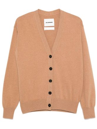 Jil Sander V-neck cardigan - women - Cashmere/Cotton - 34 - Neutrals