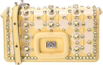 Roger Vivier Logo Leather Shoulder Bag