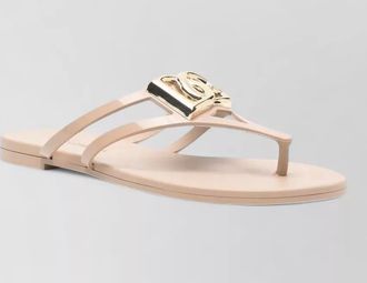 Dolce & Gabbana dg logo rubber beachwear flat sandals