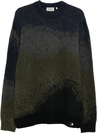 Carhartt Work in Progress Tinley Sweater - Heren - Ronde hals truien - Blauw - L - Wol - Truien & Vesten