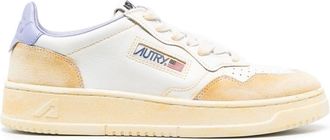 Autry Dallas low-top sneakers - women - Calf Leather/Calf Leather/Calf Suede/Fabric/Rubber - 35 - White