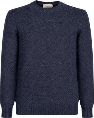 Circolo 1901 Round-neck Truien - Heren - Ronde hals truien - Blauw - S - Truien & Vesten
