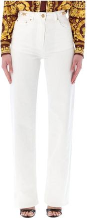 Versace Medusa 95 Regular-Fit Jeans - Dames - Regular Fit Jeans - Wit - W28 - Katoen - Jeans