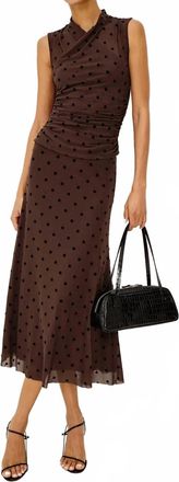 Rails Womens The Lauris Top In Choc Polka Dot