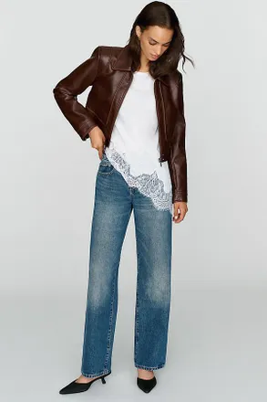 DL1961 DL 1961 Drue Low-Rise Straight-Leg Jeans