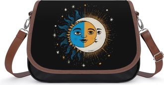 Generic Sun And Moon Fashion Womens Crossbody Bags Novelty Handbag Shoulder Bag Purse