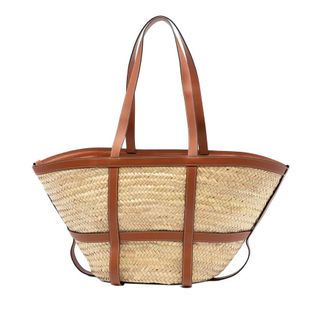 Celine Pre-owned Celine Medium Raffia Gridded Classic Panier Tote Ladies SJ3FUYP2R6XYETJF