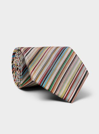 Paul Smith Mens Colourful pure silk tie