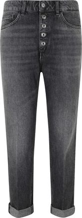 Dondup Cropped Jeans - Dames - Cropped Jeans - Zwart - W28 - Jeans
