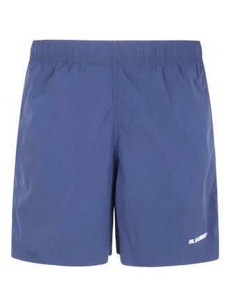 Jil Sander elasticated-waist shorts - men - Polyamide - M - Blue