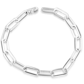 Pompeii3 Mens Round Link 14k Gold (19gram) or Platinum (32gram) 6.5mm Bracelet 8.5