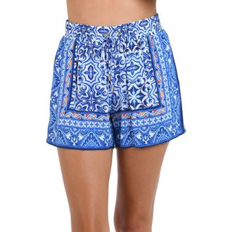 La Blanca Alboran Cover-Up Shorts in Blue at Nordstrom, Size Medium