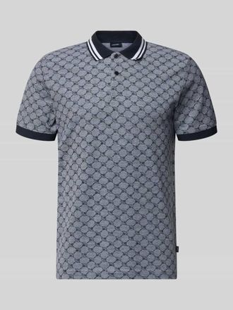 Joop Regular Fit Poloshirt mit Logo-Muster Modell Jessino in Blau, Gr&ouml;&szlig;e XXXL