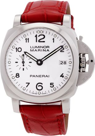 Officine Panerai Pre-owned Panerai Luminor 1950 Automatic White Dial Mens Watch pam00523
